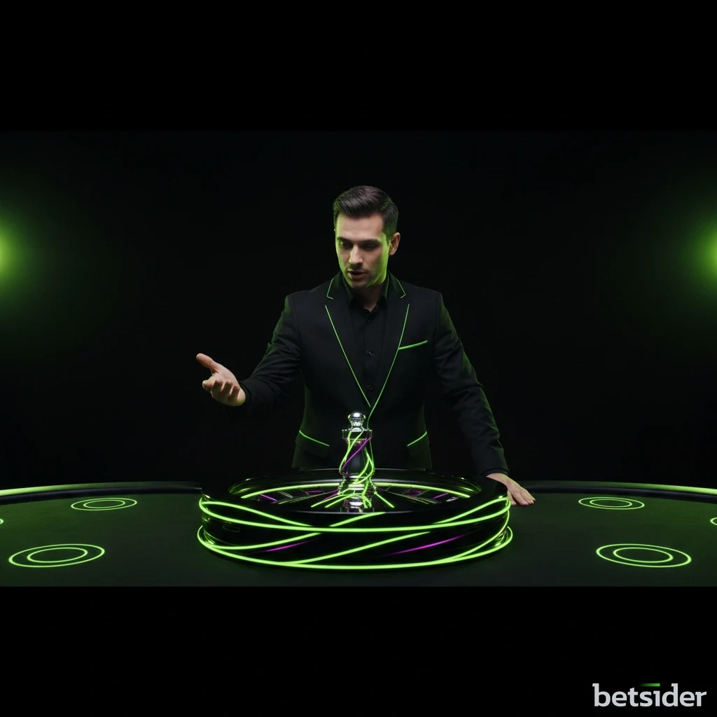 Tavolo di blackjack live Betsider con croupier reale in streaming ad alta definizione