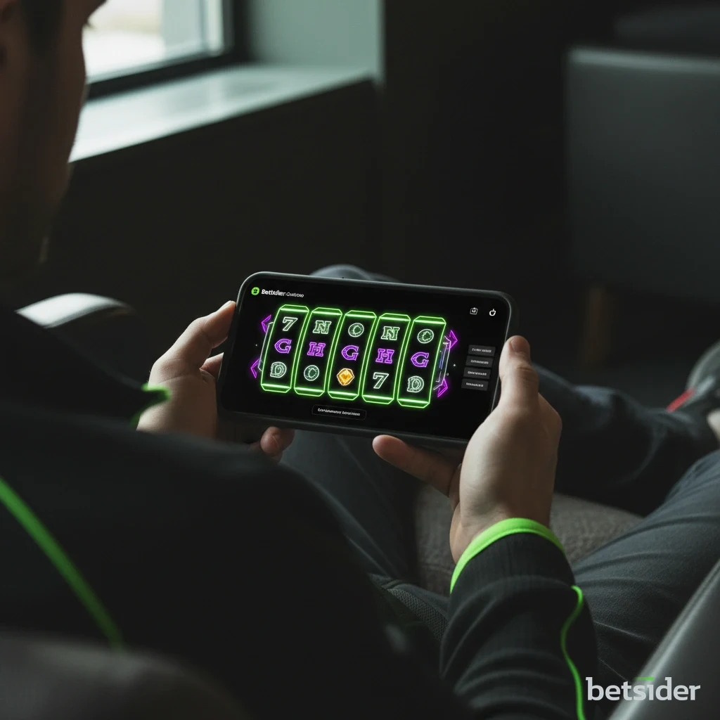 Betsider Casino su smartphone con lobby delle slot ottimizzata per schermo verticale