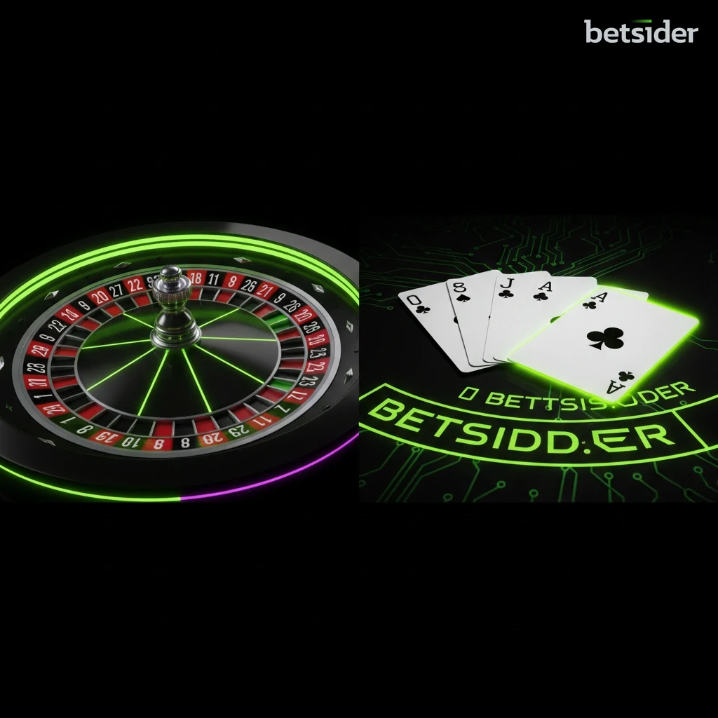 Tavoli da gioco di Blackjack e Roulette nel casinò online di Betsider