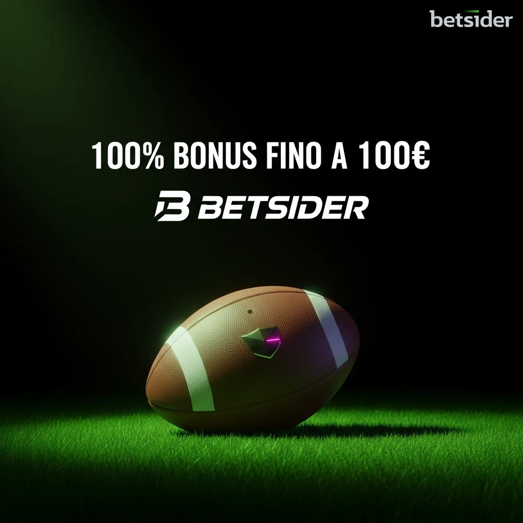 Bonus di benvenuto sport Betsider con free bet fino a 100 euro sulla prima scommessa